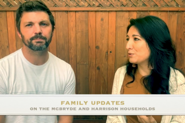 Bobby and Ines give a Ministry Family Update for September 2020