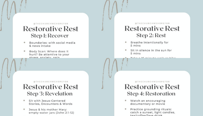 4 Steps to Restorative Rest